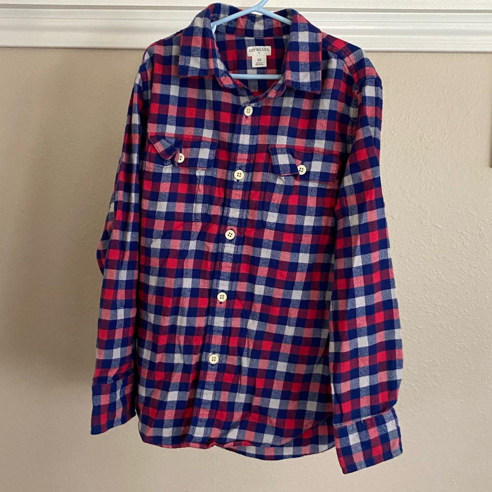 Boys J. Crew Crewcuts Flannel Shirt